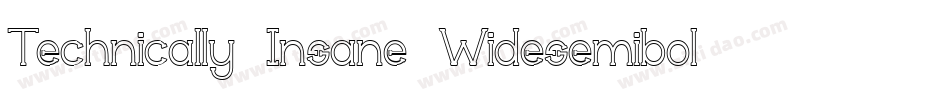Technically Insane Widesemibold字体转换